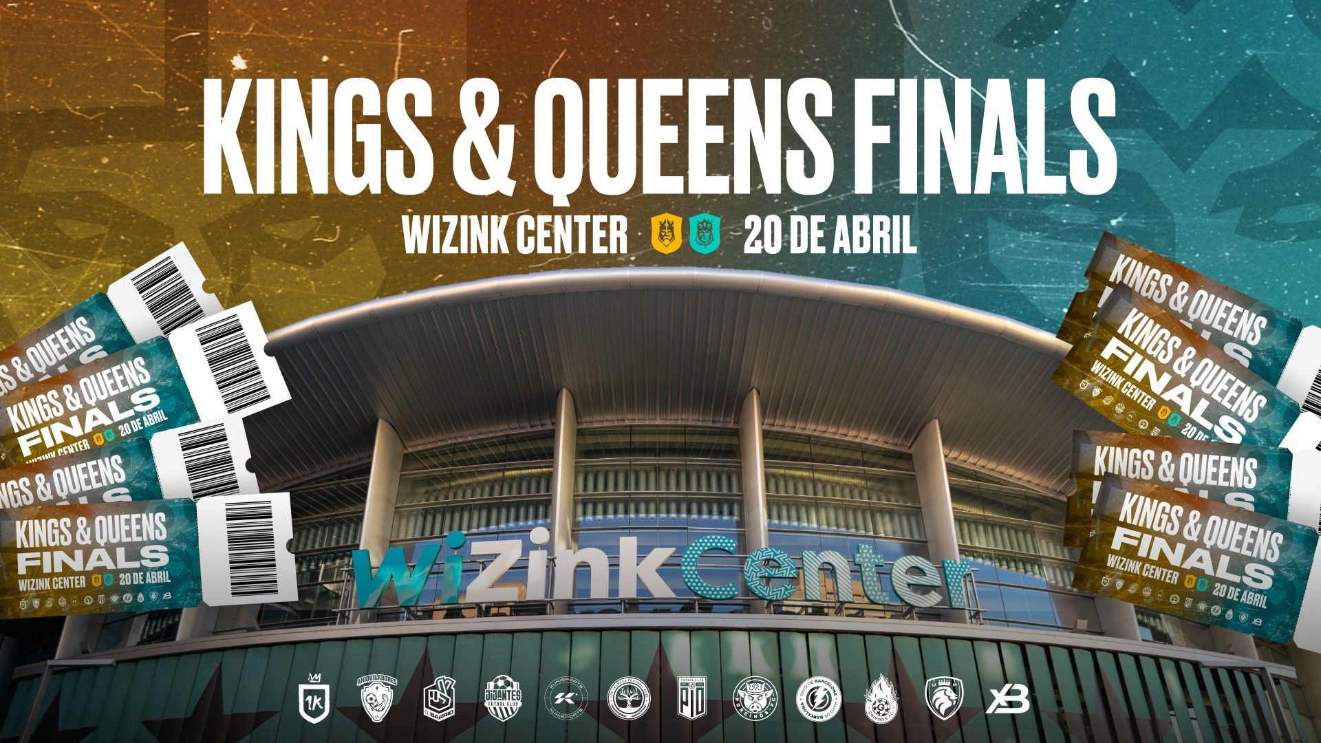 Discover how you can get tickets for the Kings & Queens Finals on April 20th in Madrid